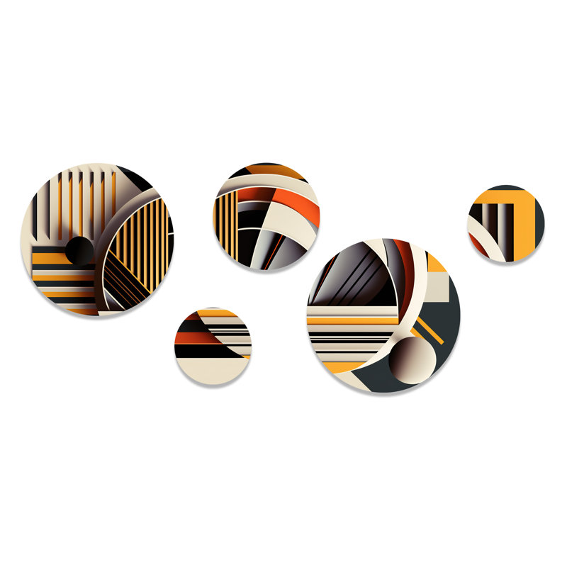 Abstract Wall Decor on Metal