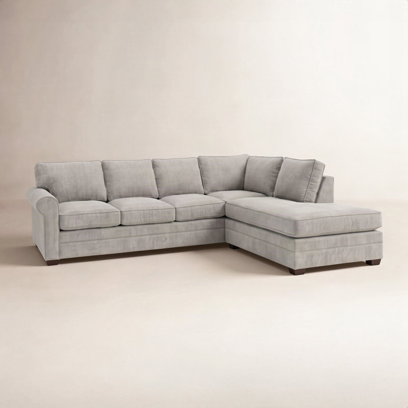 Bedford Sectional, Elite Ivory; 0321-91, Honey, Right Hand Facing