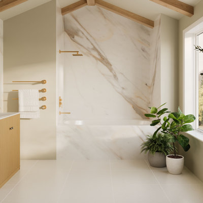 Baignoire ovale à encastrer Claire 72 x 42 avec bonde réversible, fini blanc lustré