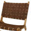 Chaise longue Kenneth au fini brun foncé