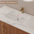 36" Retro Bathroom Vanity With Ceramic Sink & Gold Handls, Freestanding Wood Cabinet With 2 Drawers For Bathroom Storage-1981801377