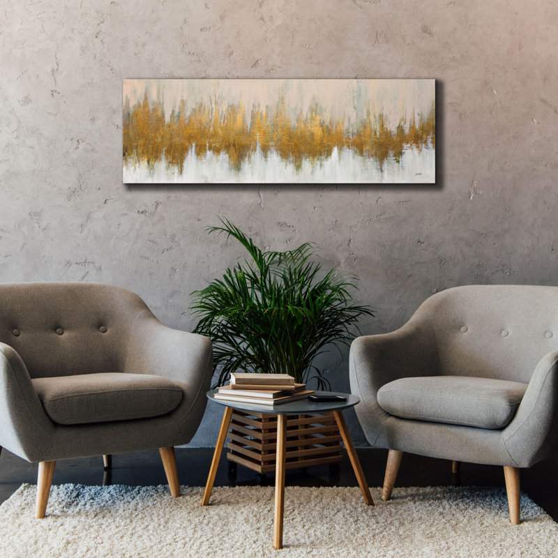 «Glimmer 2» par Julia Purinton, art mural sur toile, H 20 po x l 60 po x P 1,5 po