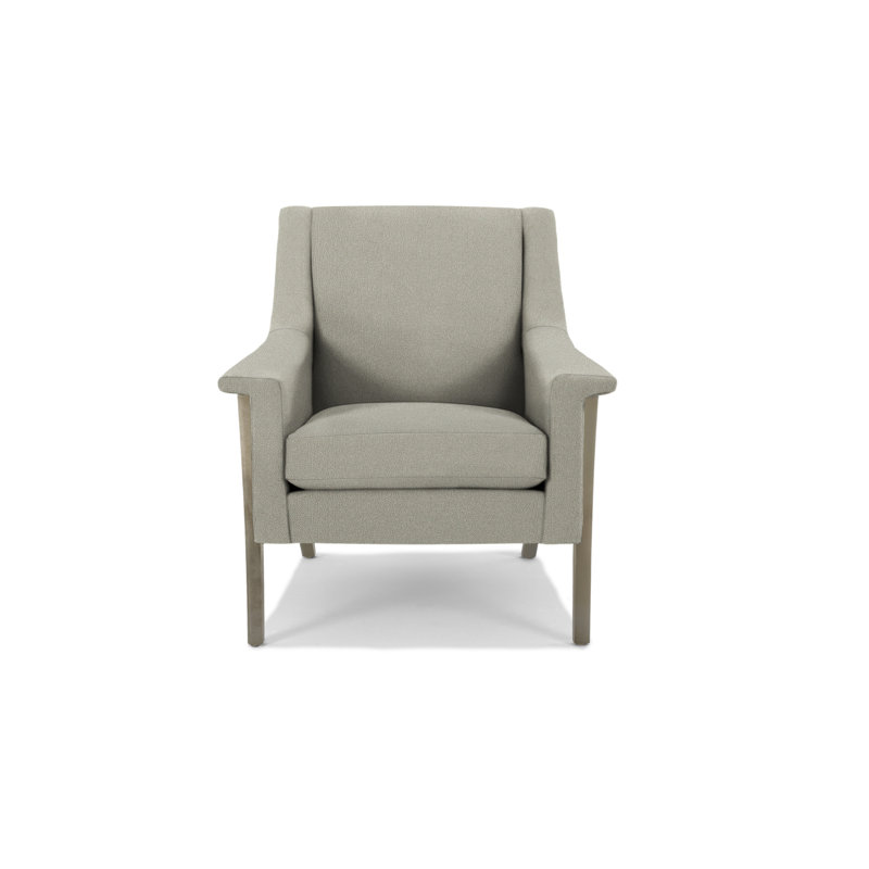 Fauteuil Arlo, Bois flottant, Polyester sel / poivre