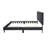 Twin Bed With Adjustable Headboard, Charcoal Stylish Tufting, Brushed Linen, 12 Reliable Support, Modern Bedroom Choice For Restful Sleep, Robust Trait,-946761209