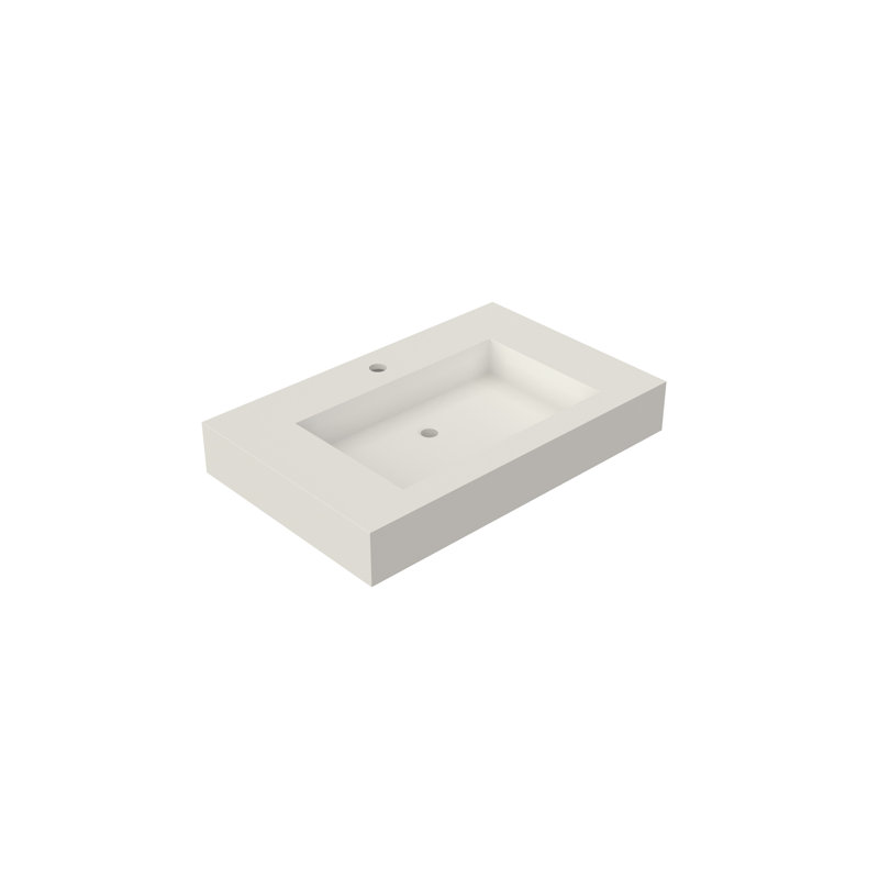 Meuble-lavabo de salle de bain en résine à surface solide, durable et résistant aux taches | Idée de cadeau