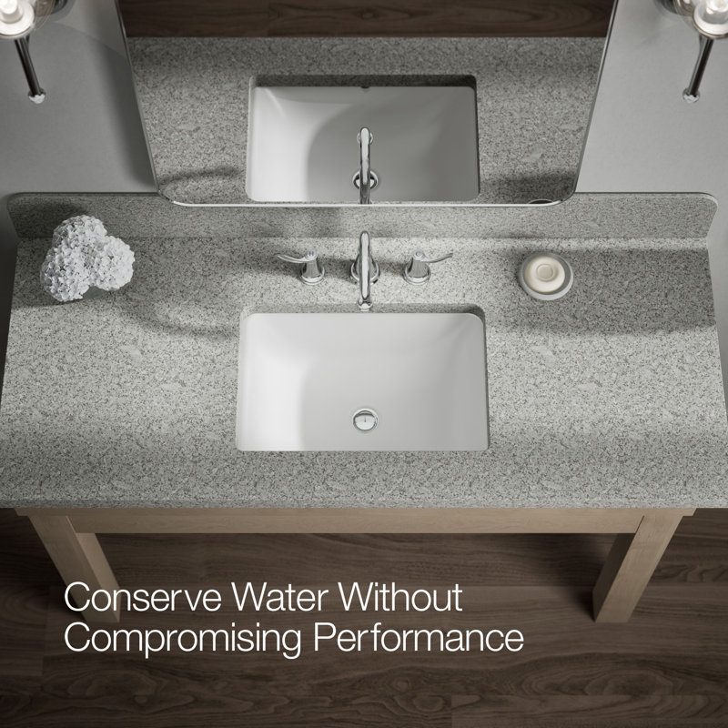Bellera Widespread Bathroom Sink Faucet, Three-Hole Bathroom Faucet with Clicker Drain, 1.2 GPM, Polished Chrome