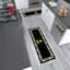 Tapis antidérapant à bordure logo US Army pour chambre à coucher, cuisine, noir / jaune-73293630