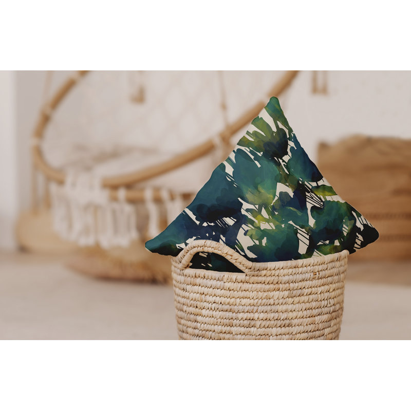 Housse et insert de coussin d'extérieur carré Flora and Fauna, H 20 po x l 20 po x p 2 po