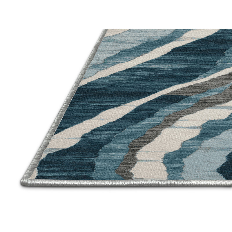 Machine Washable Nature Green Area Rug, Rectangle 2' x 3'
