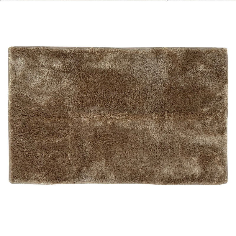 Hiltonia Polypropylene Non-Slip Bath Rug, 32" L x 20" W, Beige