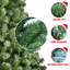 Arbre de Noël en PVC pré-éclairé 5 pi avec 200 lumières, 551 pointes, fil mémoire dépliable, assemblage facile avec support en métal stable-1728758154