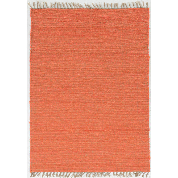 Caple Handwoven Wool/Jute Coral Area Rug