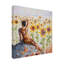 «Wraped Canvas Wall Art», art mural de tournesols par Julie Atkinson pour le salon, la chambre à coucher ou le bureau - 18 x 18