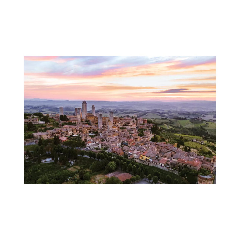 San Gimignano Aerial, Tuscany, Italy by Matteo Colombo - Wrapped Canvas Print, 66.04 cm H x 45.72 cm W x 3.175 cm D