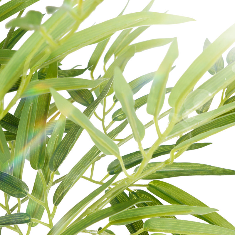 Artificial Bamboo Plant in Pot, 4ft/5ft/6ft Tall Faux Indoor Tree, Realistic Green Leaves, Maintenance-Free Home & Office Décor
