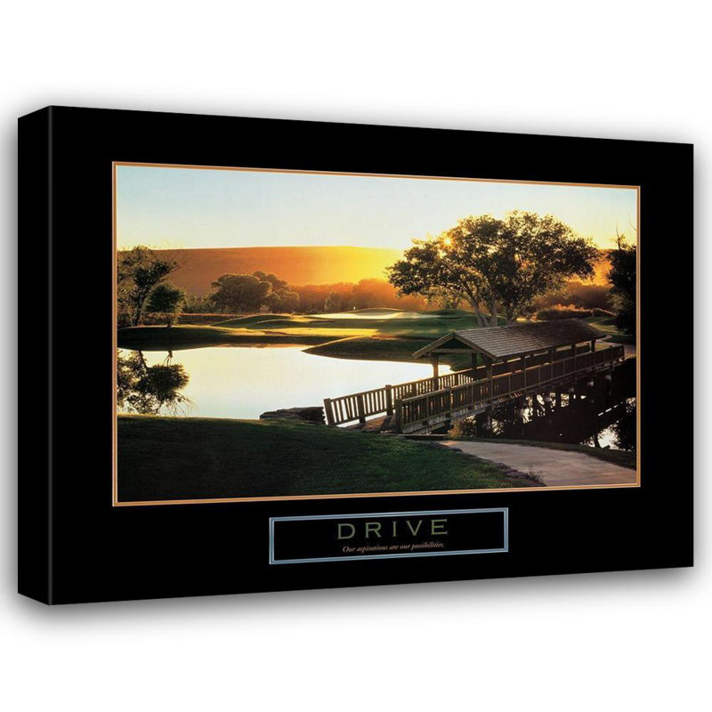 «Red Barrel Studio® Frontline Gallery», art sur toile: Drive, Golf, H 36 po x l 45 po