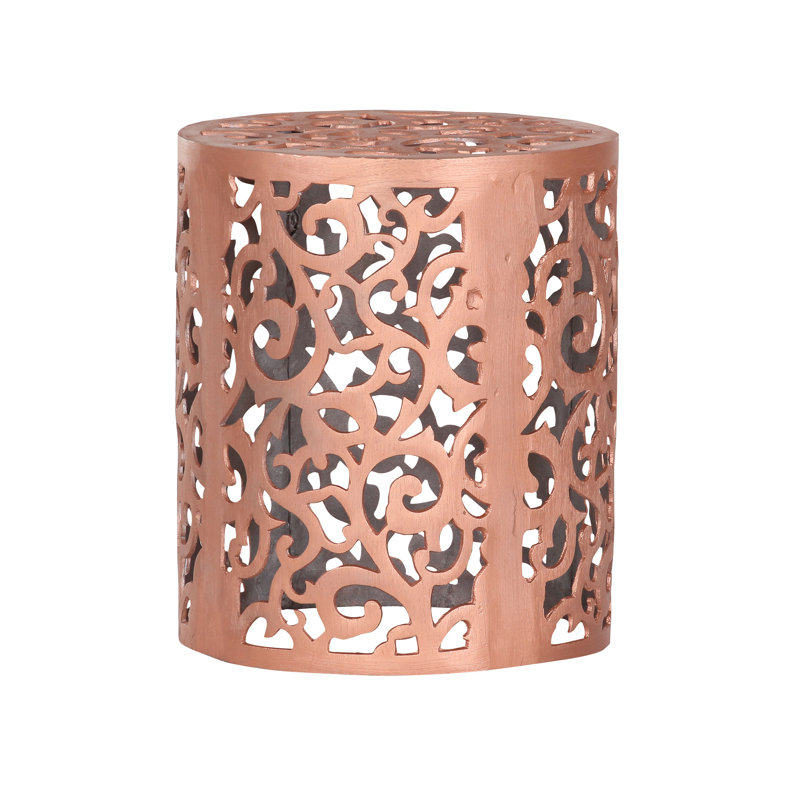 Hull Drum End Table, Copper