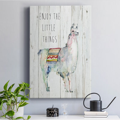" Llama Little Things " Painting Print