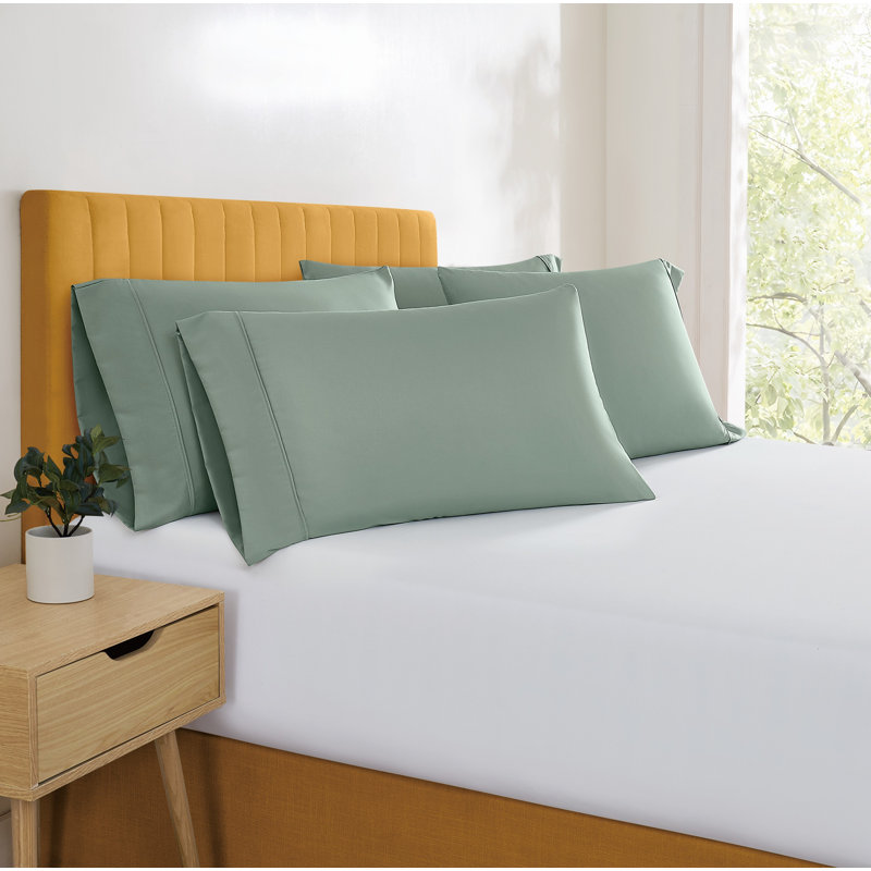 Simmons Essential Microfiber Brushed Sheet Set, King, Green