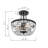 Single 3-light semi-recessed ceiling light 11.8” Finis