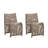 Amaury Metal Outdoor Armless Lounge Chair-1701713245