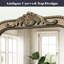 Miroir arqué rétro avec cadre perlé-1649628368