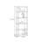 Acrylic multi-layer transparent bookcase-448039576