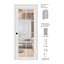 Intérieur moderne Pallado 8 Lite en bois manufacturé Bianco Noble et verre transparent comme une porte-111768381-111768384