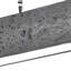 1-Light Shaded LED Linear Chandelier