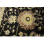 Tapis oriental noir / beige / olive traditionnel 9 pi x 11 pi 10 po Oushak Chobi