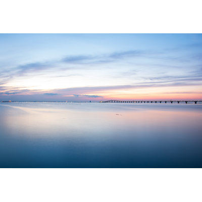 Tokyo Bay Sunset 1 Piece Wrapped Canvas Wall Art