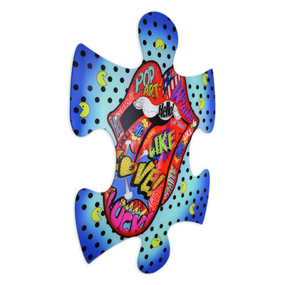 Painting "Pop Art Tongue Out" - Color Multicolored