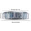 Luminaire suspendu de luxe moderne en cristal de 24 po avec trois lumières