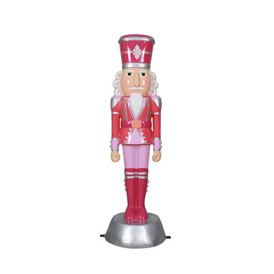 American Christmas Nutcracker 6FT-Pink/Silver