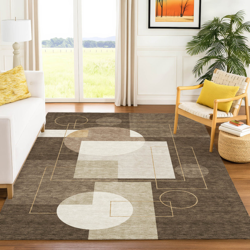 Tapis intérieur / extérieur lavable à la machine Chantille ACN2500, Chocolat, 3 pi x 5 pi