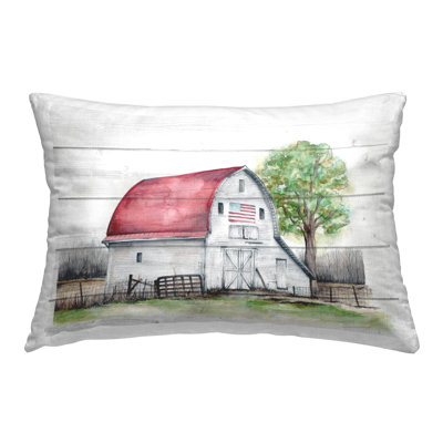 Rustic Americana Farmhouse Decorative Printed Throw Pillow by Studio 731 rep. Levison Designs