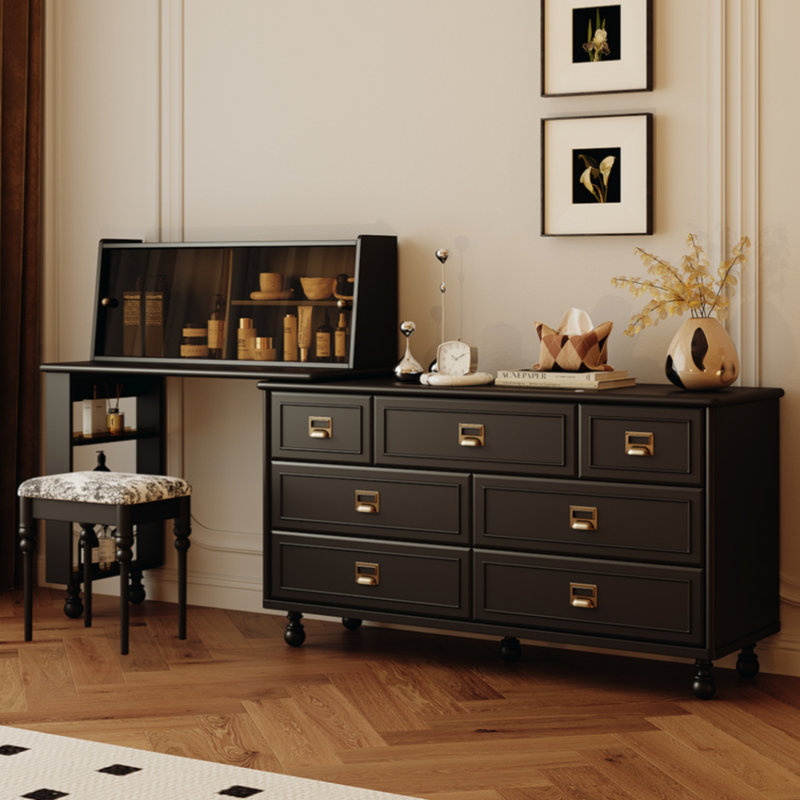 Simple Black Dresser