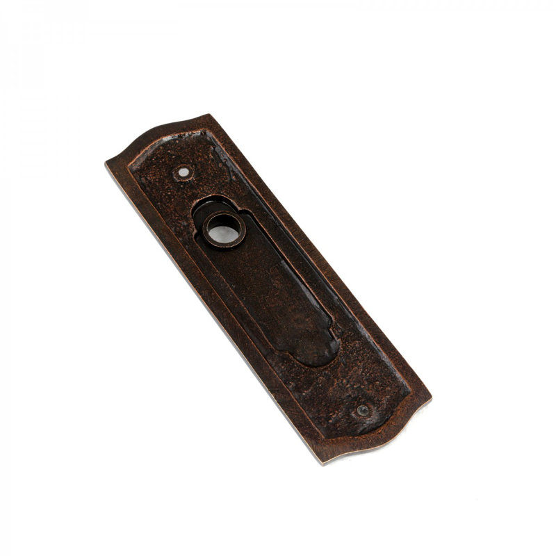 Knob Handle Backplate without Keyhole, Oil Rubbed Bronze