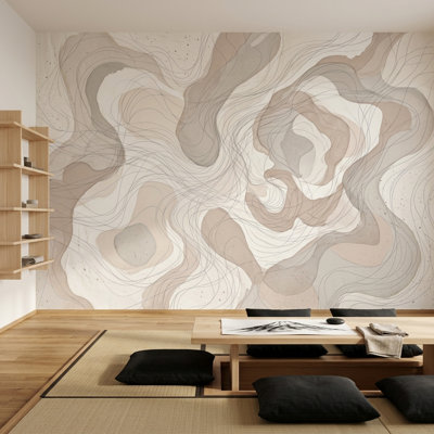 Papier peint formes aquatiques