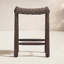 Savio Outdoor Stool-Dark Textured Woven-Counter-1073696834-1073696835