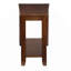 Table de chevet contemporaine avec tablette inférieure et plateau inférieur