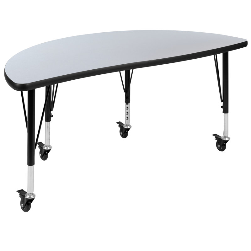 Table d'activité Goddard, Gris, Non, L 47,5 po x P 48 po x H 17 à 25 po