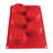 Thunder Group Inc. 5 Cup Non-Stick Silicone Muffin Pan with Lid