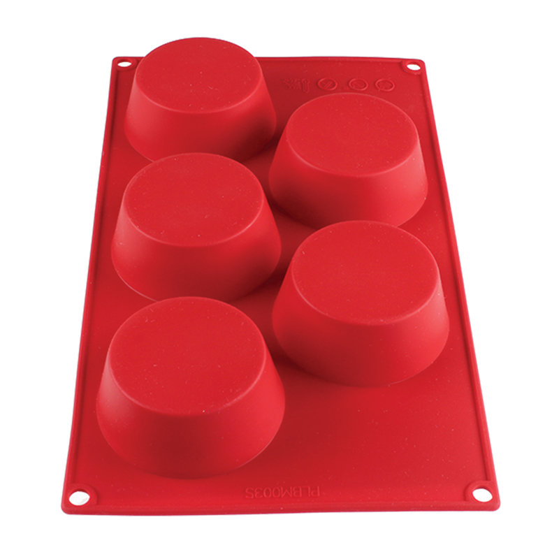 Red High Heat Non-Stick Silicone Mini Muffin Pan