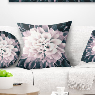 Coussin imprimé floral Macro Chrysanthemum