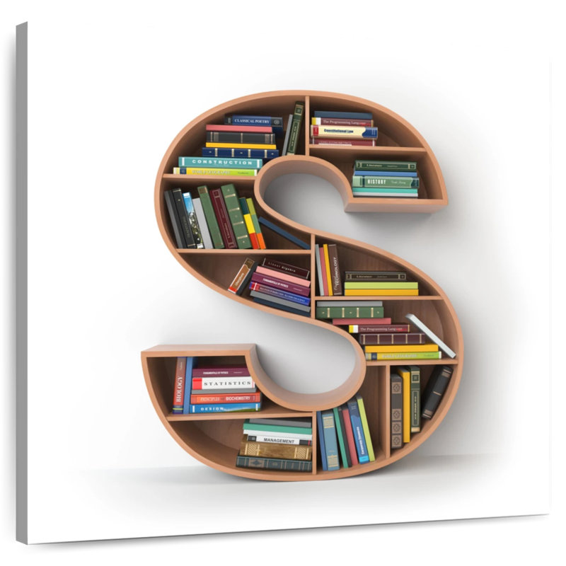 Keiri Bookcase Letter S, 10" H x 10" W