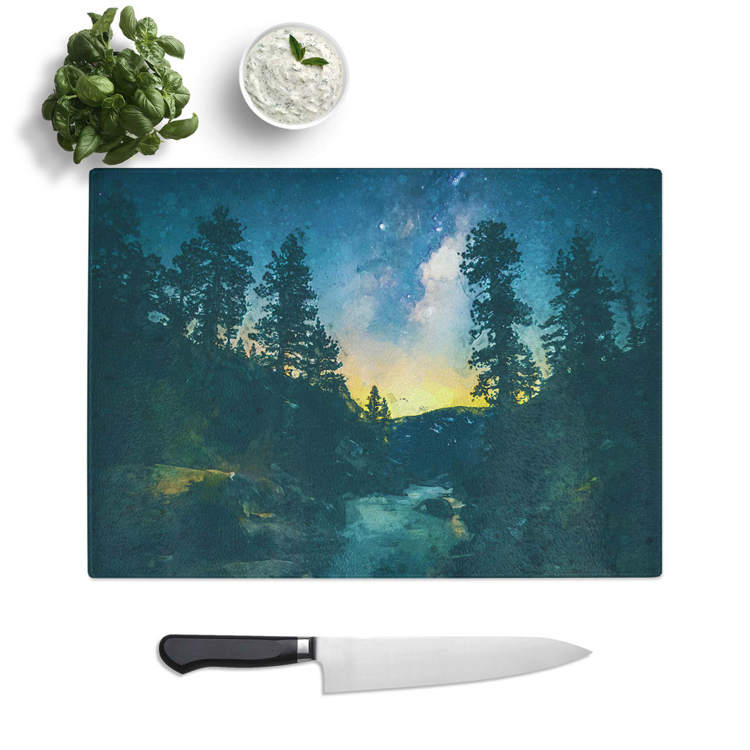 Glass Mountain Stream in Abstract Chopping Board