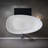 59" Solid Surface Soaking Bathtub, Glossy White, And Long - Lasting, Good Heat Preservation, Full Body Comfort Freestanding Stone Resin Material, Term Warmth, Relaxing Soak