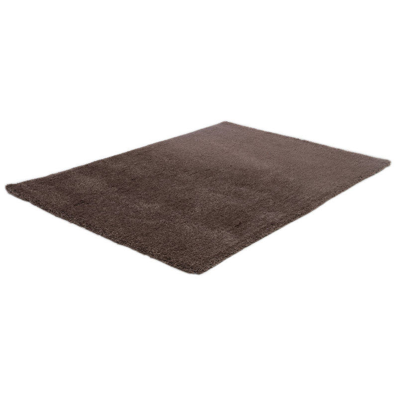Pinkham Solid Colour Hand Woven Shag Area Rug, Rectangle 120 x 170cm