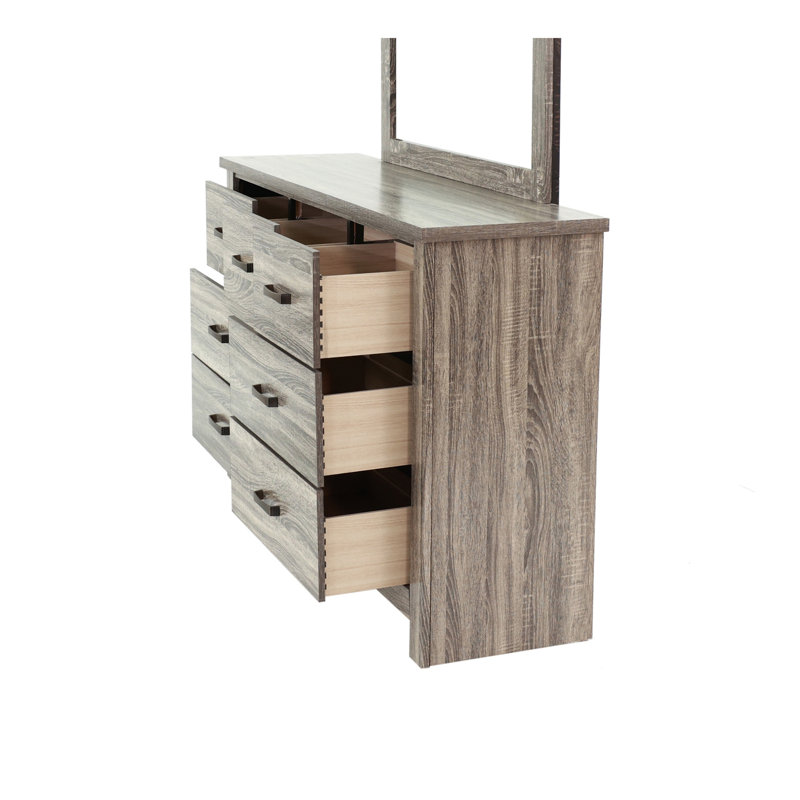DRESSER en chêne gris, Brun / Gris